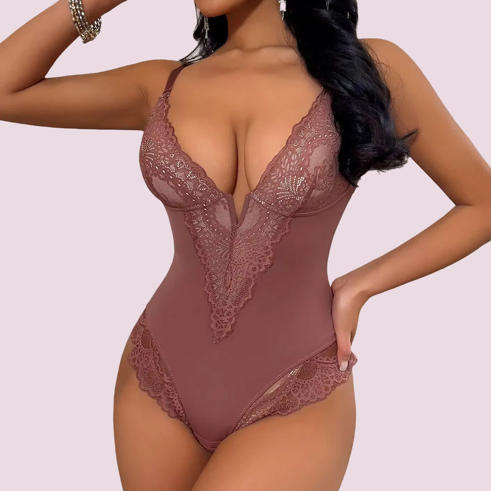 Body gainant en dentelle