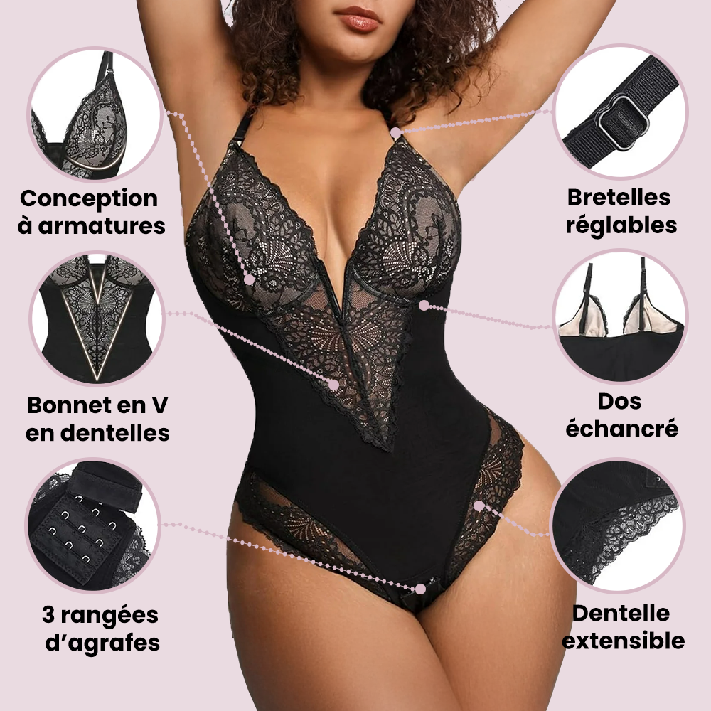 Body gainant en dentelle - FitShape™